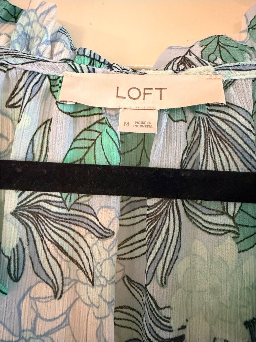 LOFT Mint, Light Blue and Green Floral Maxi Dress - Picture 2 of 5